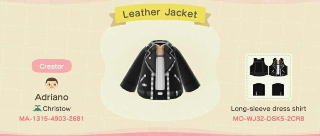 Animal Crossing New Horizon leather jacket
