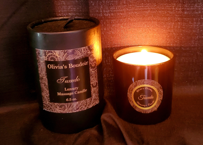 Tuxedo Massage Candle